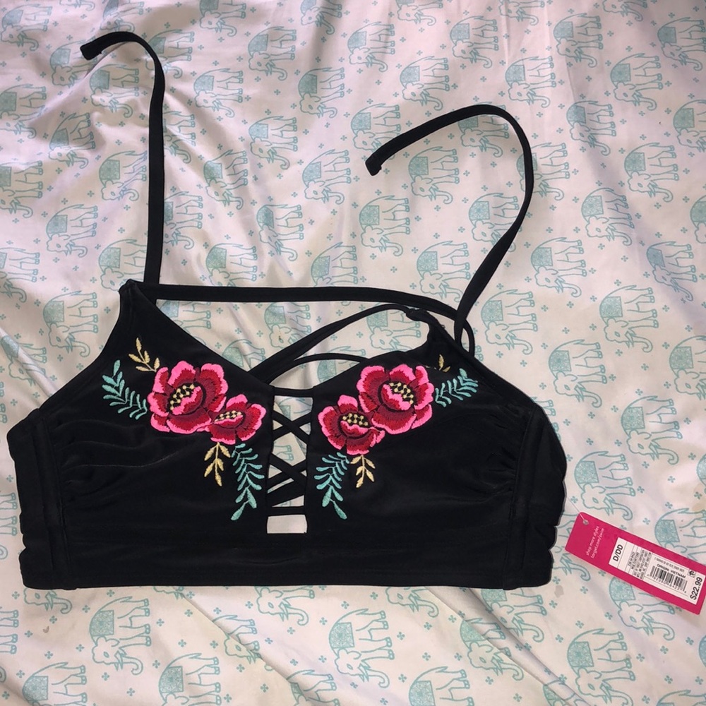 brand new with tags floral swimsuit top